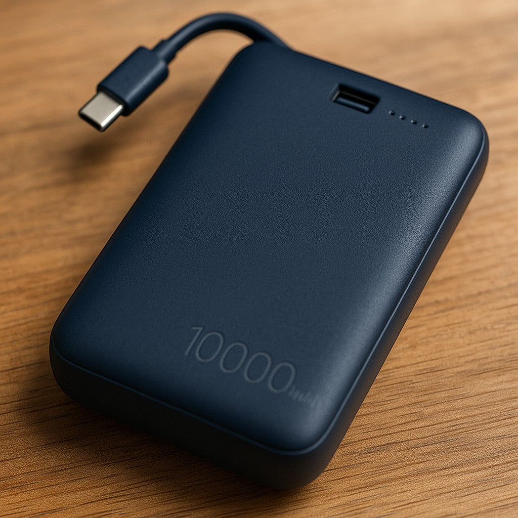 Aobbow W17 Power Bank 10000mAh Built-In Cable USB-C