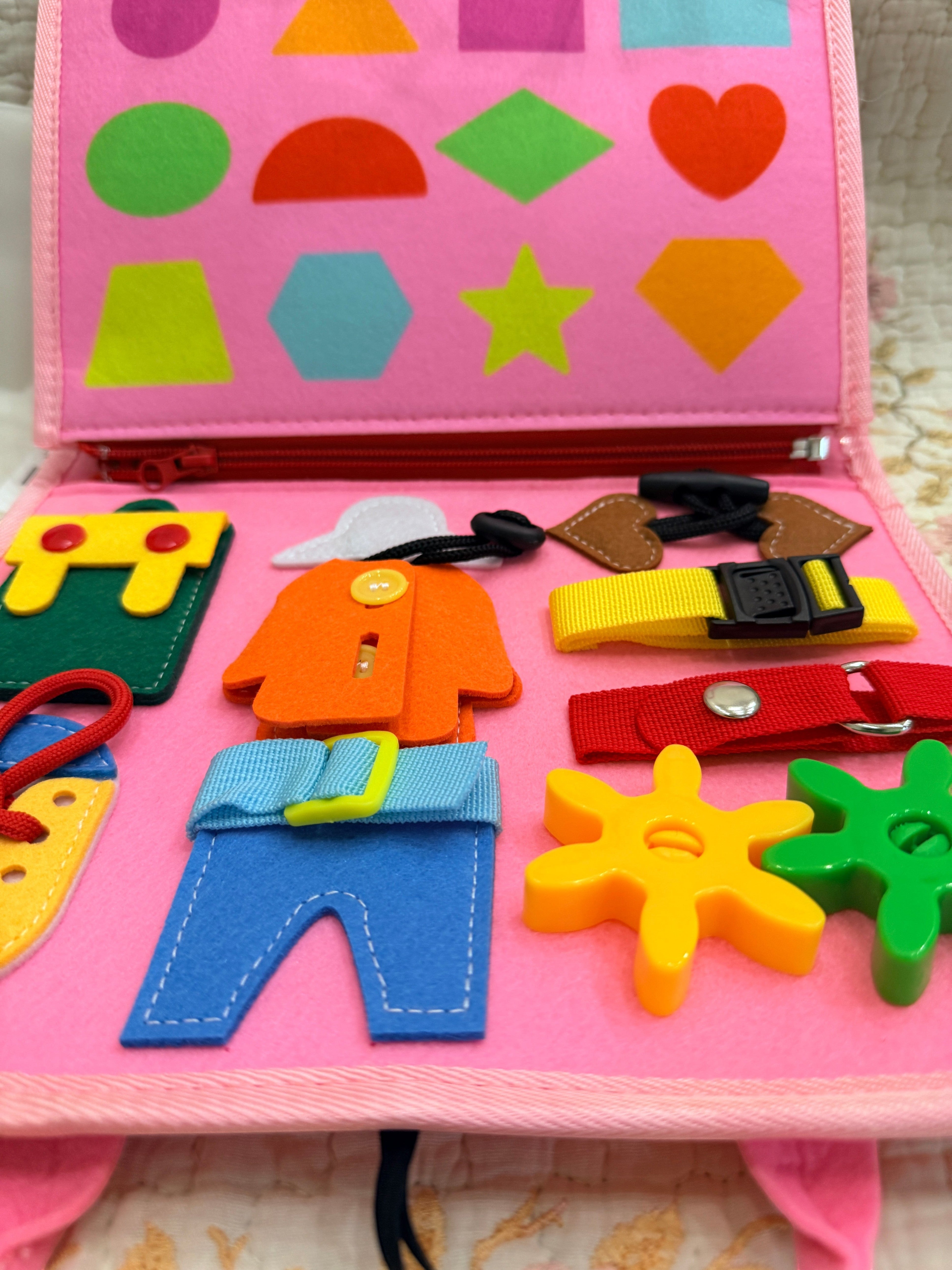 Toddler Busy Board Sensory Montessori Felt Farm Set