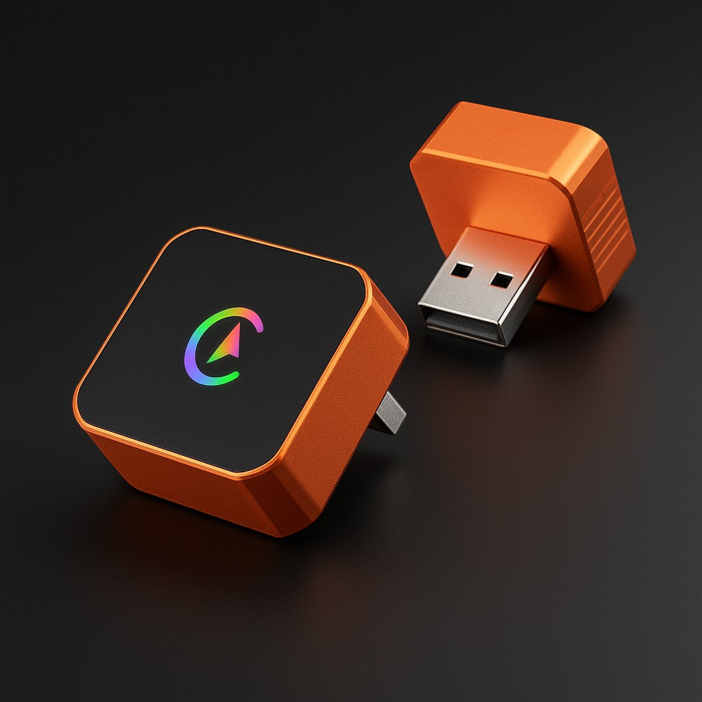 Aimoon Wireless CarPlay Adapter Metal Mini RGB USB