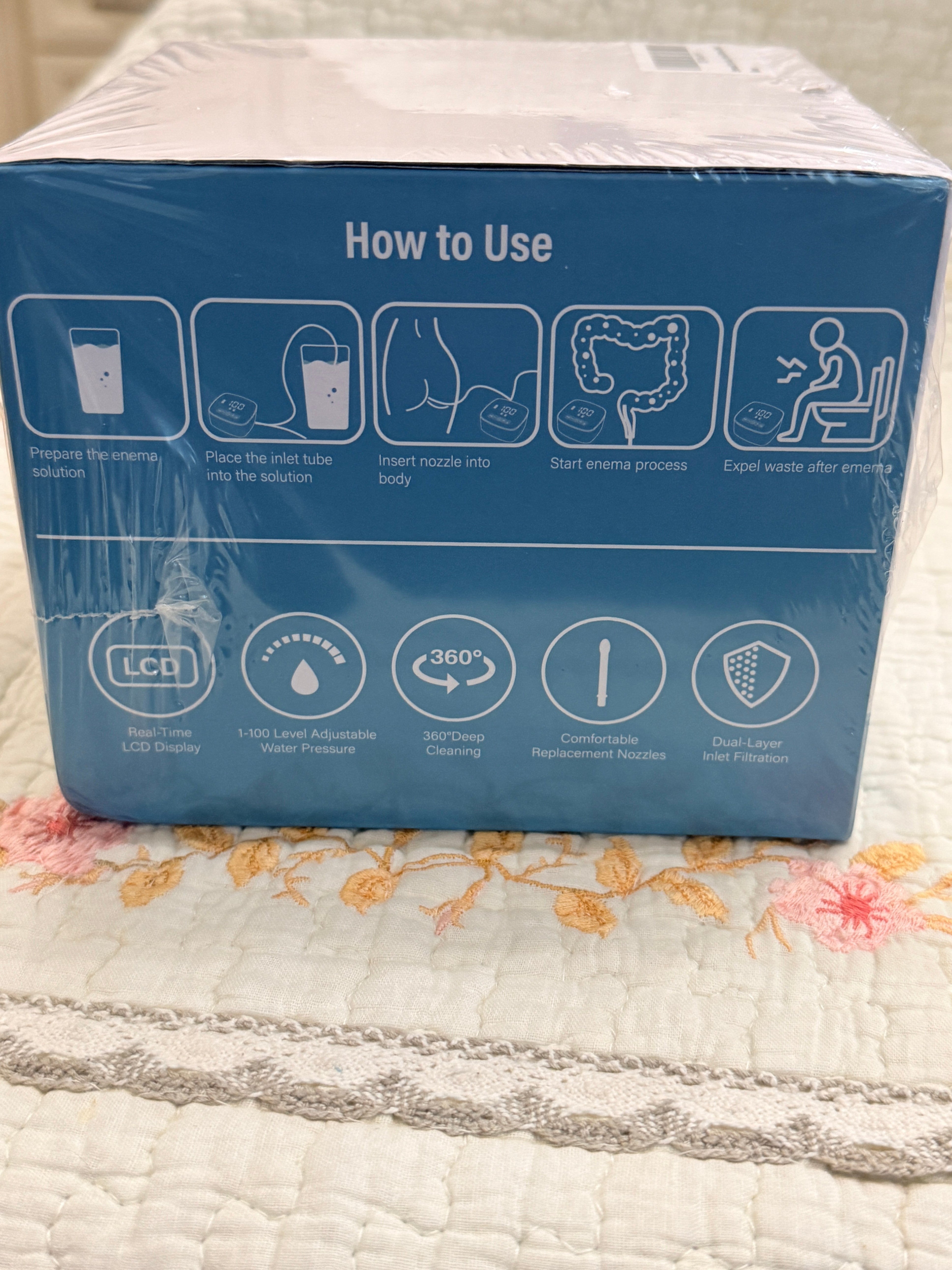 Electric Enema Device Personal Hygiene Cleaner LCD