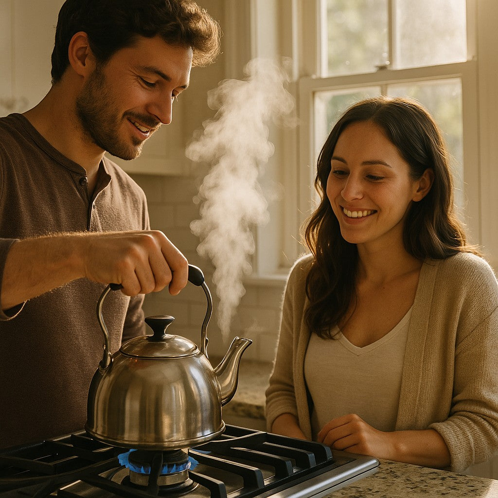 Susteas Stovetop Whistling Tea Kettle Stainless Steel