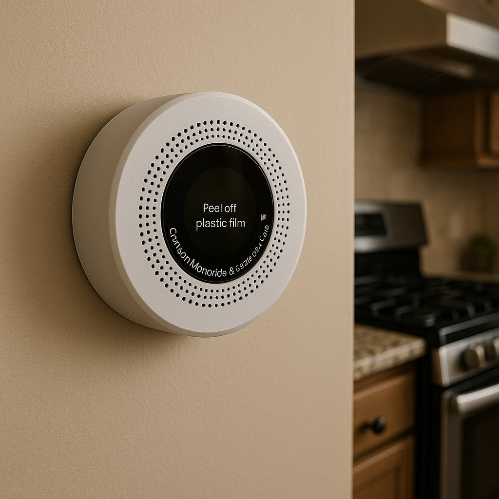 Carbon Monoxide and Explosive Gas Detector Round LCD