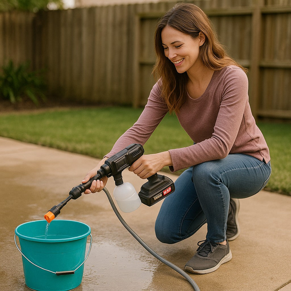Cordless Portable Pressure Washer 21V Battery Case