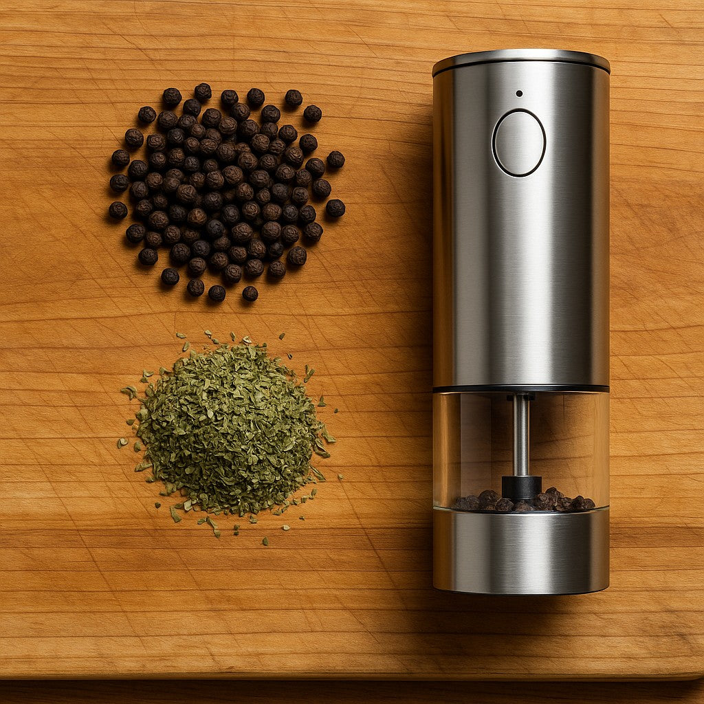Electric Coffee Spice Grinder Stainless Push Button