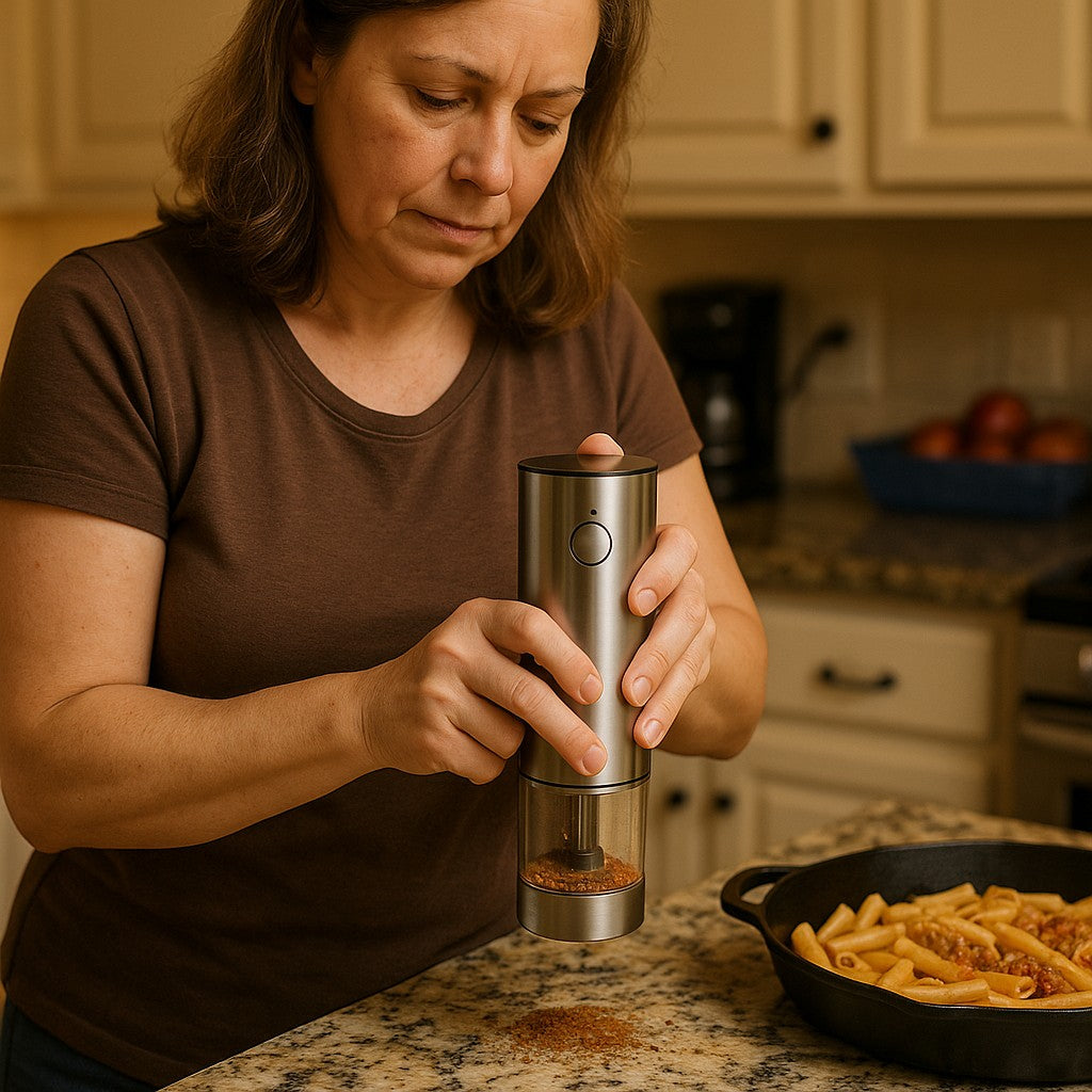 Electric Coffee Spice Grinder Stainless Push Button