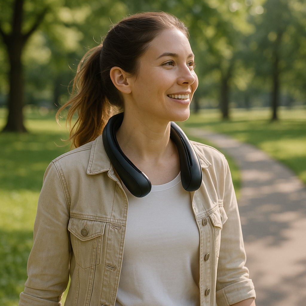 Portable Neck Fan Bladeless Rechargeable Hands-Free