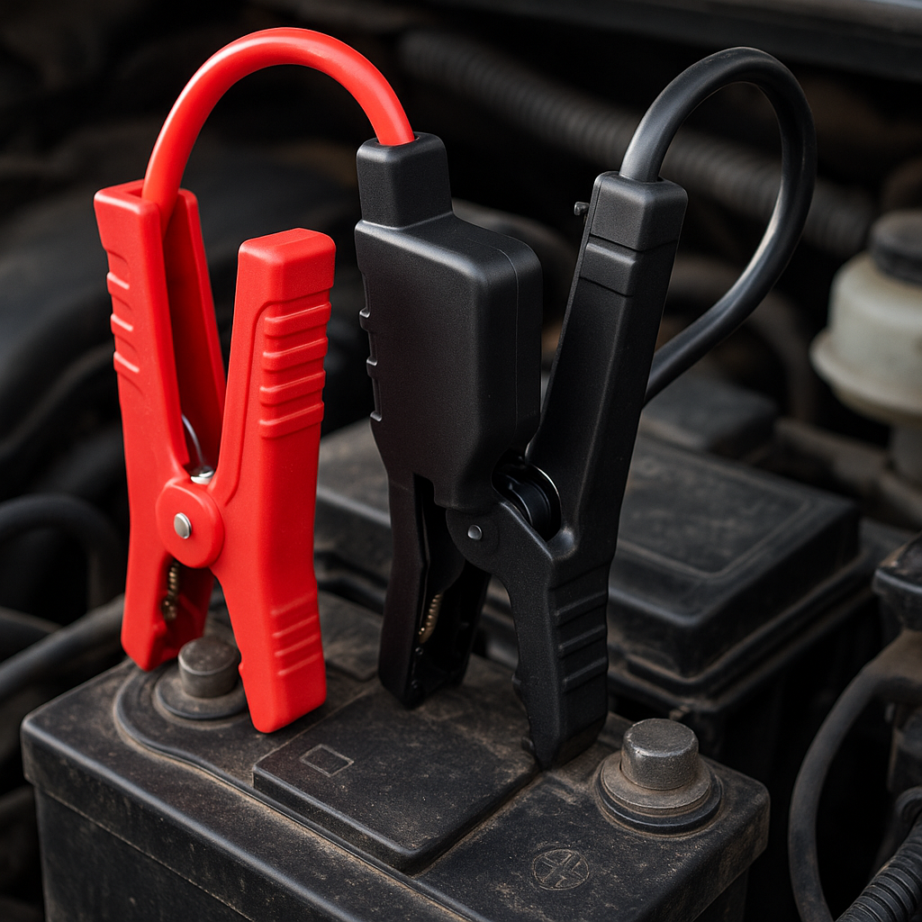 JRAPOTU Portable Jump Starter Red Black Hard Case Kit