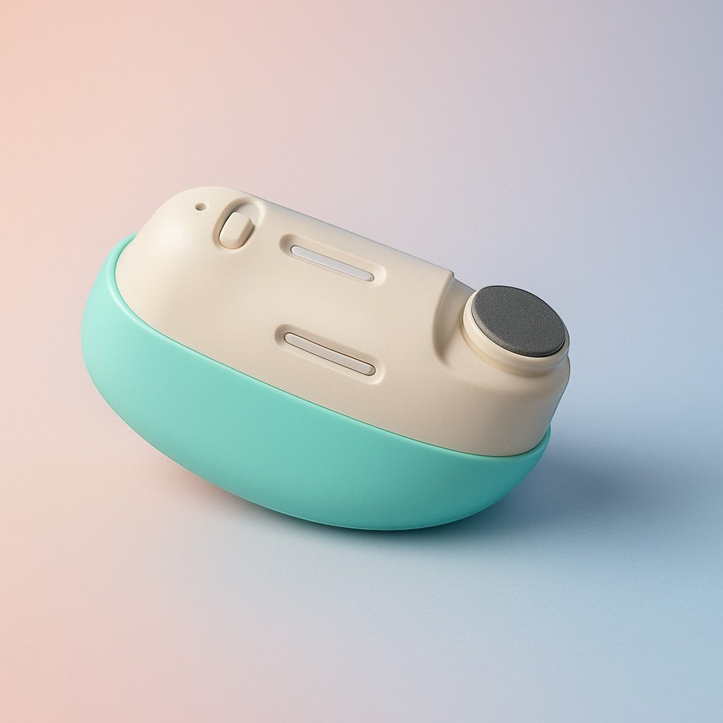 Teal electric baby nail trimmer product shot