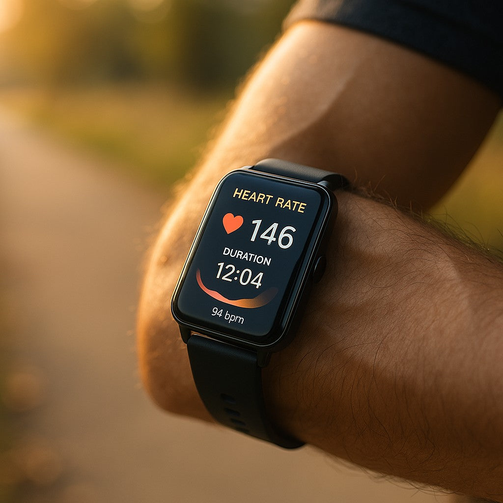 Rectangular smartwatch lifestyle 2