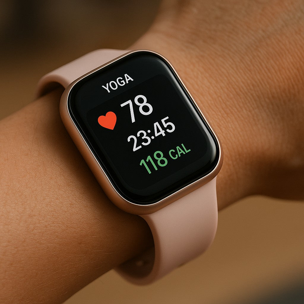 Pink smartwatch lifestyle 2