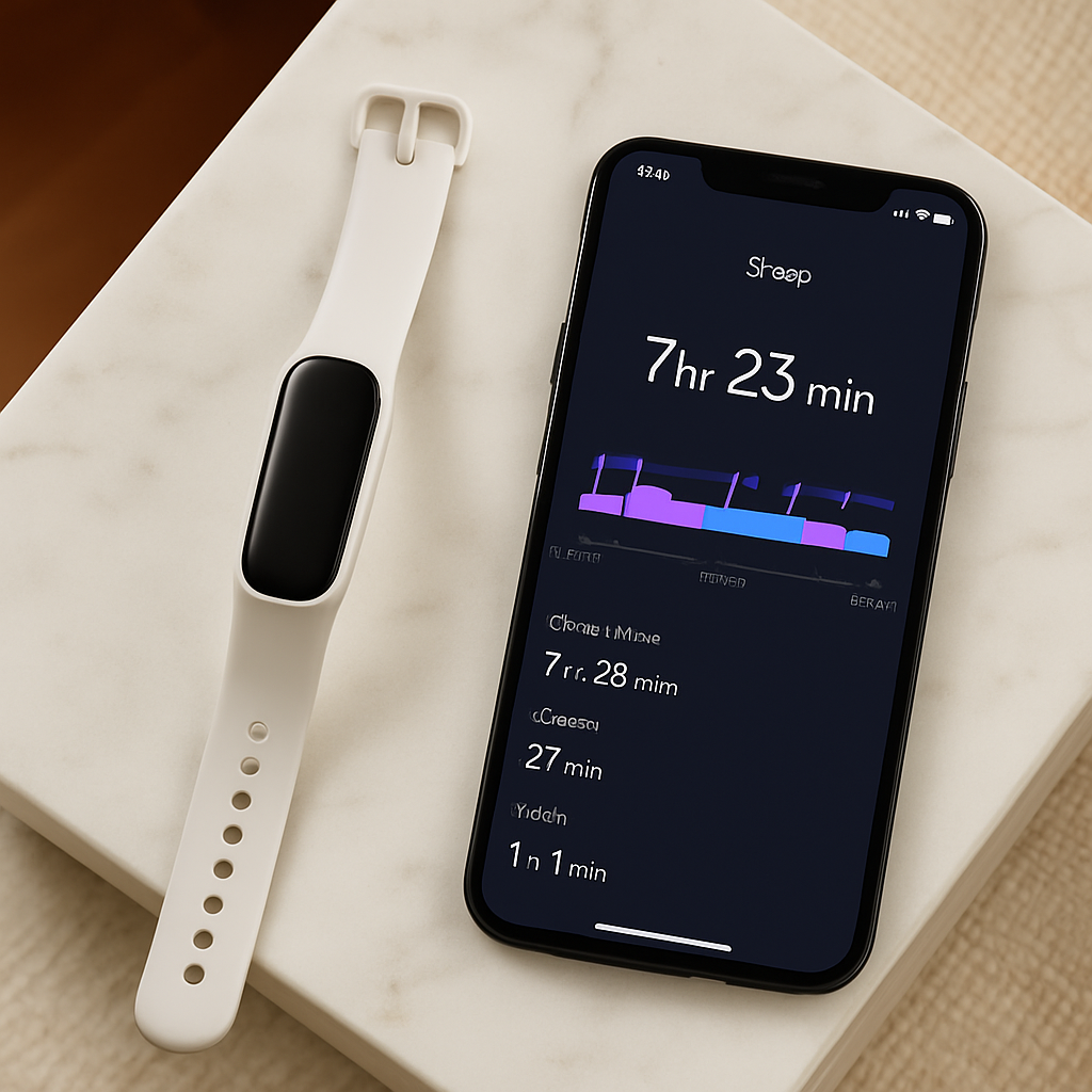 Slim white fitness tracker lifestyle 4