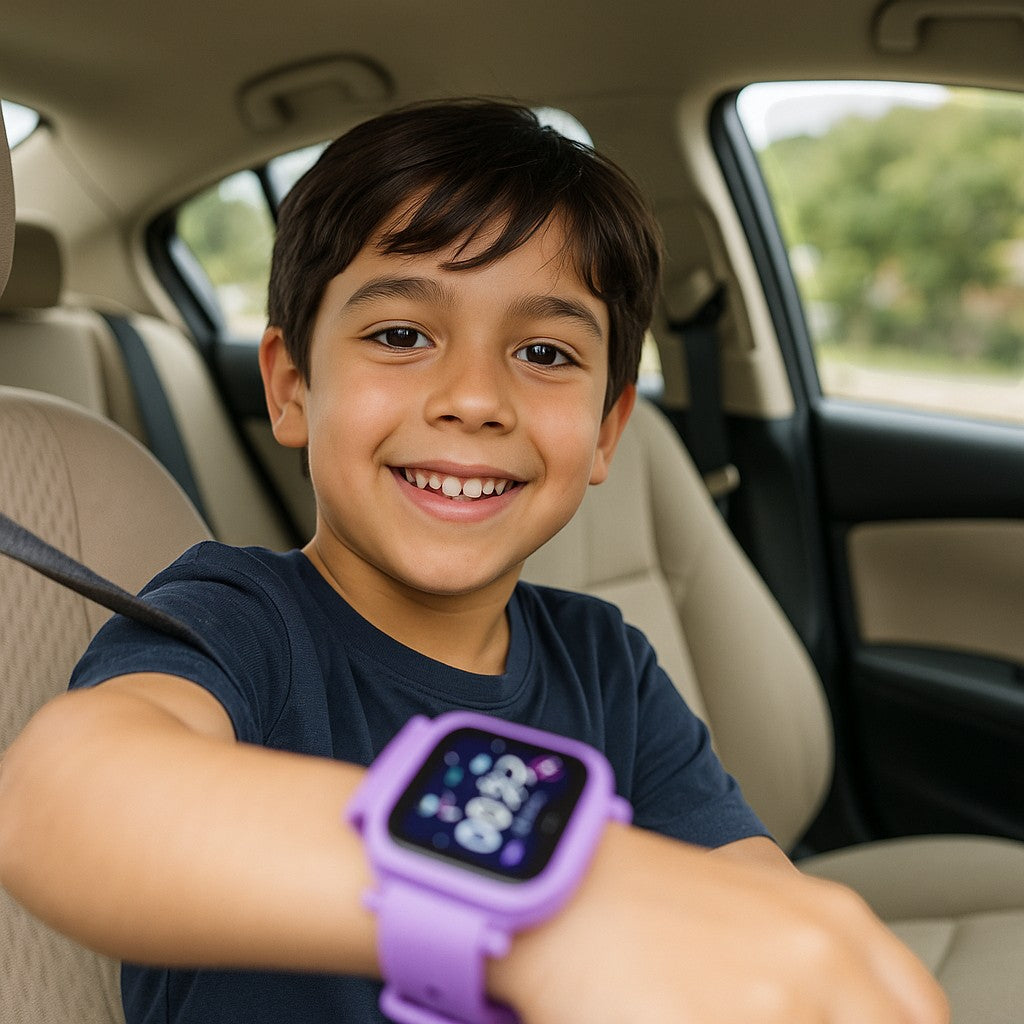 Kids purple smartwatch lifestyle 3