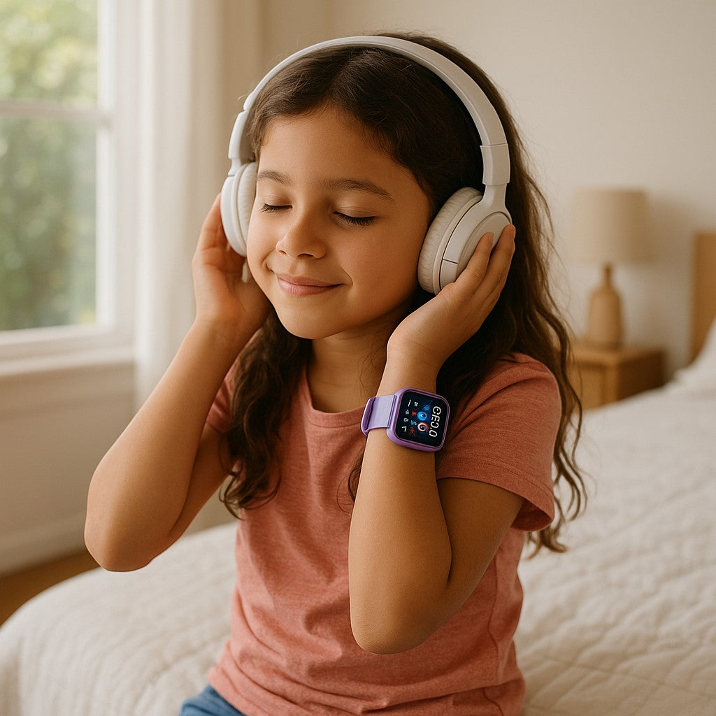Kids purple smartwatch lifestyle 5