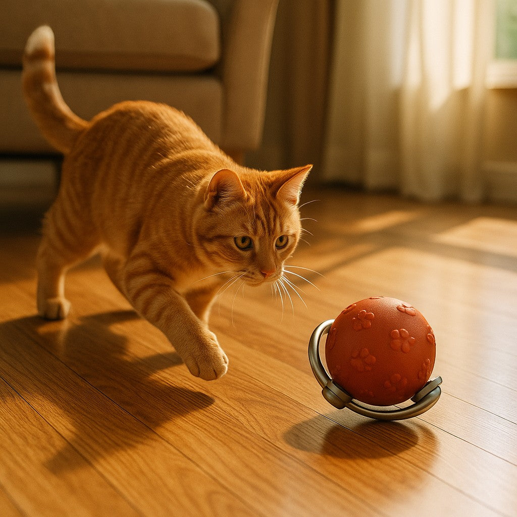 Interactive Cat Rolling Ball Toy lifestyle 1
