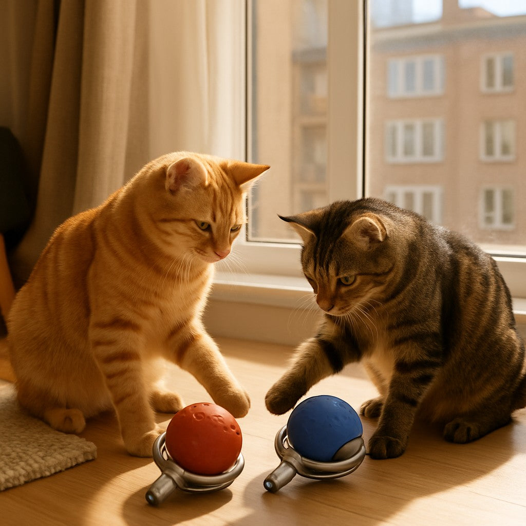 Interactive Cat Rolling Ball Toy lifestyle 3