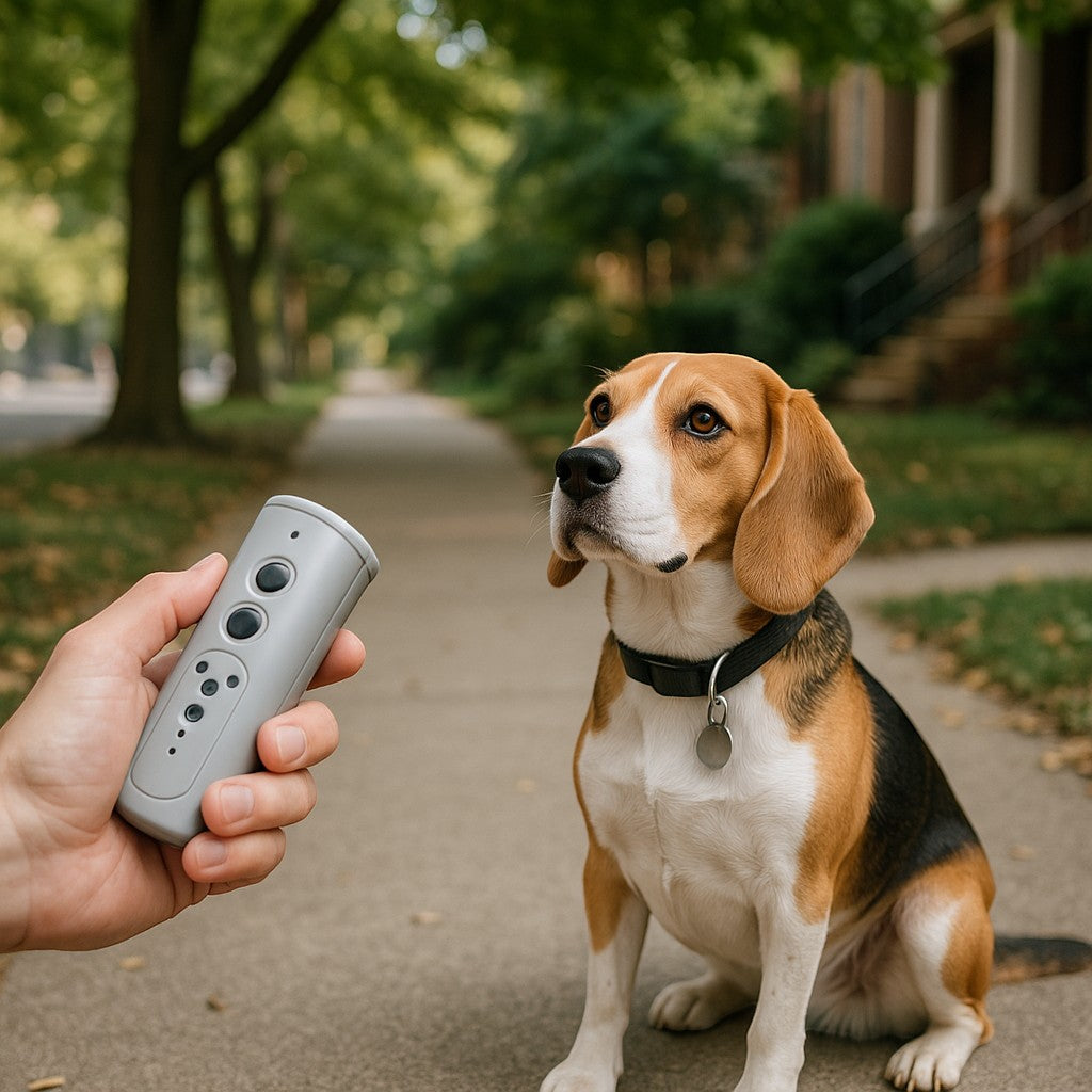 MOOUS Handheld Ultrasonic Bark Control lifestyle 1