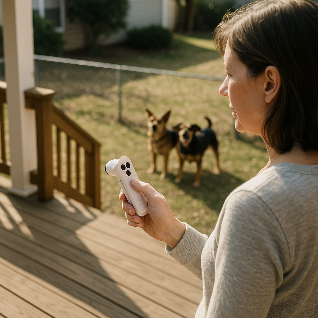 MOOUS Handheld Ultrasonic Bark Control lifestyle 3