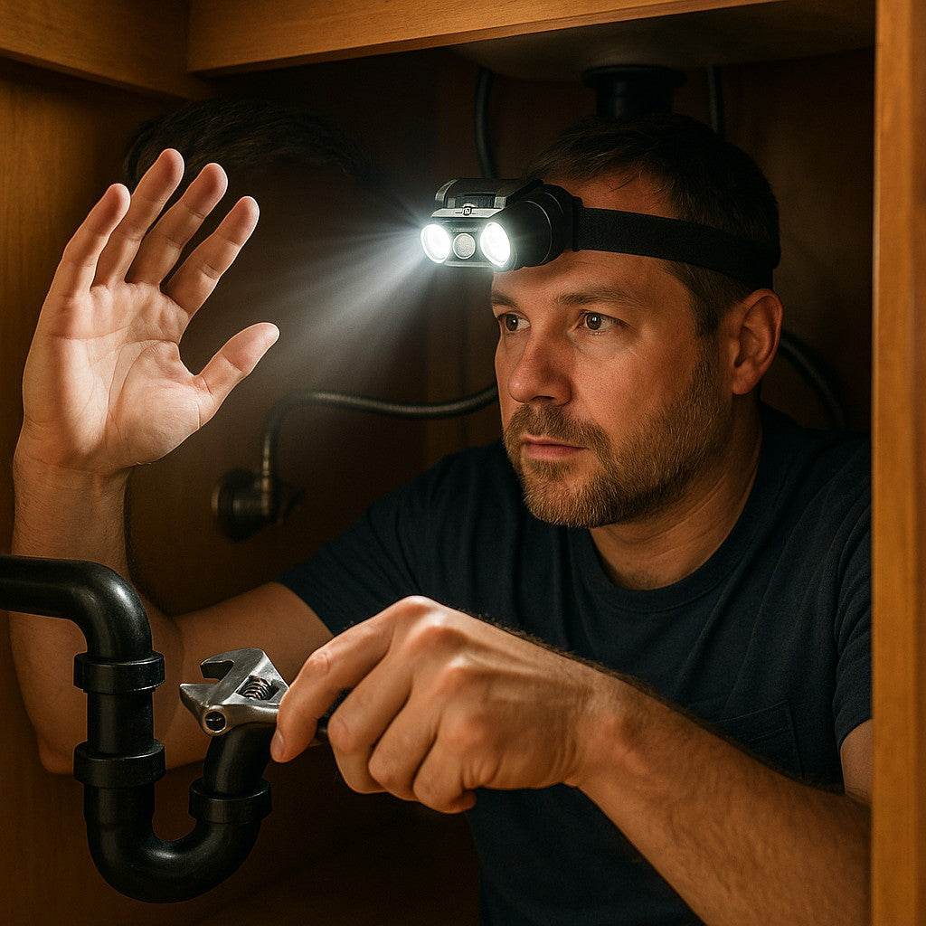 T300 Motion Sensor LED Headlamp USB-C Rechargeable