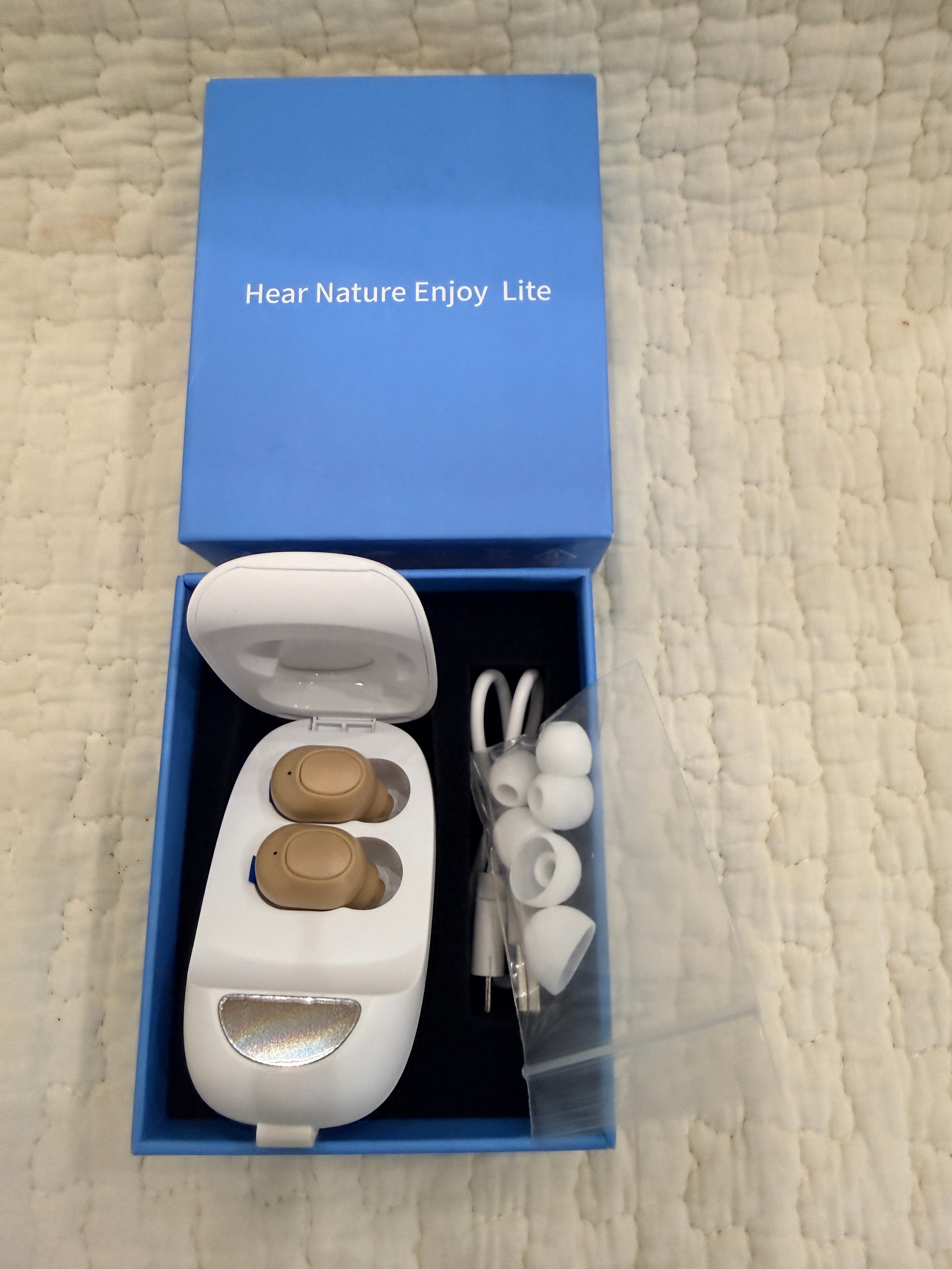 Rechargeable Hearing Aids for Seniors — Invisible Pair