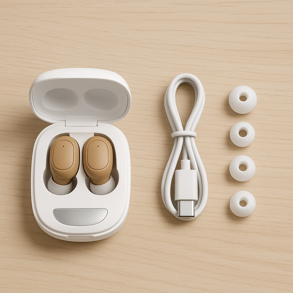 Rechargeable Hearing Aids for Seniors — Invisible Pair