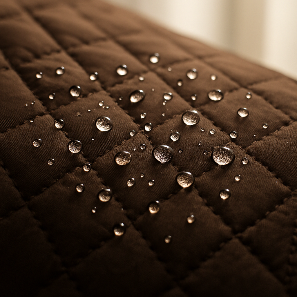 KINCAM Waterproof Sectional Couch Cover Chocolate