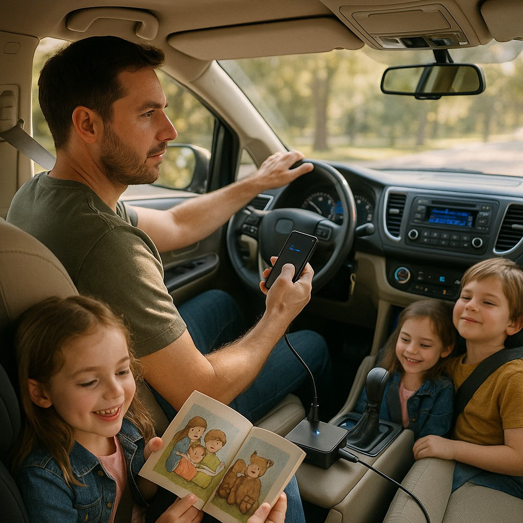 Wireless Bluetooth AUX Streaming Adapter for Vehicle