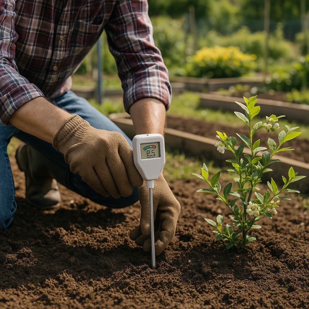 Digital Soil Tester 3-in-1 Moisture pH Light Meter
