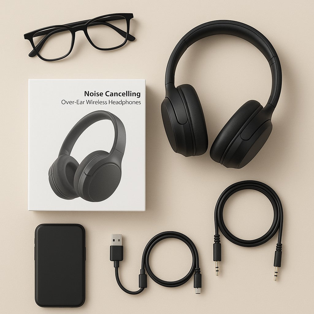 Noise Cancelling Over-Ear Wireless Bluetooth Headphones lifestyle 4
