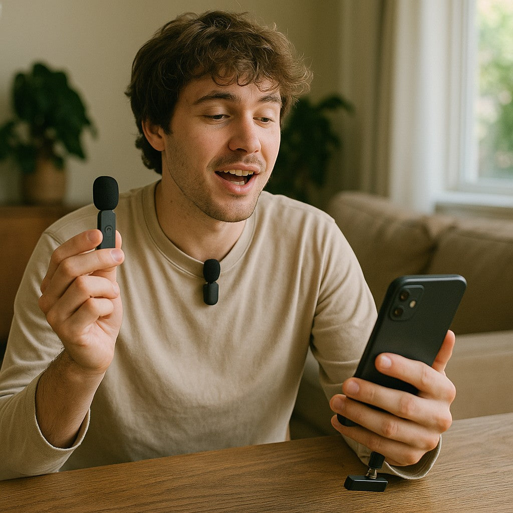 PQRQP Wireless Lavalier Mini Mic lifestyle 3