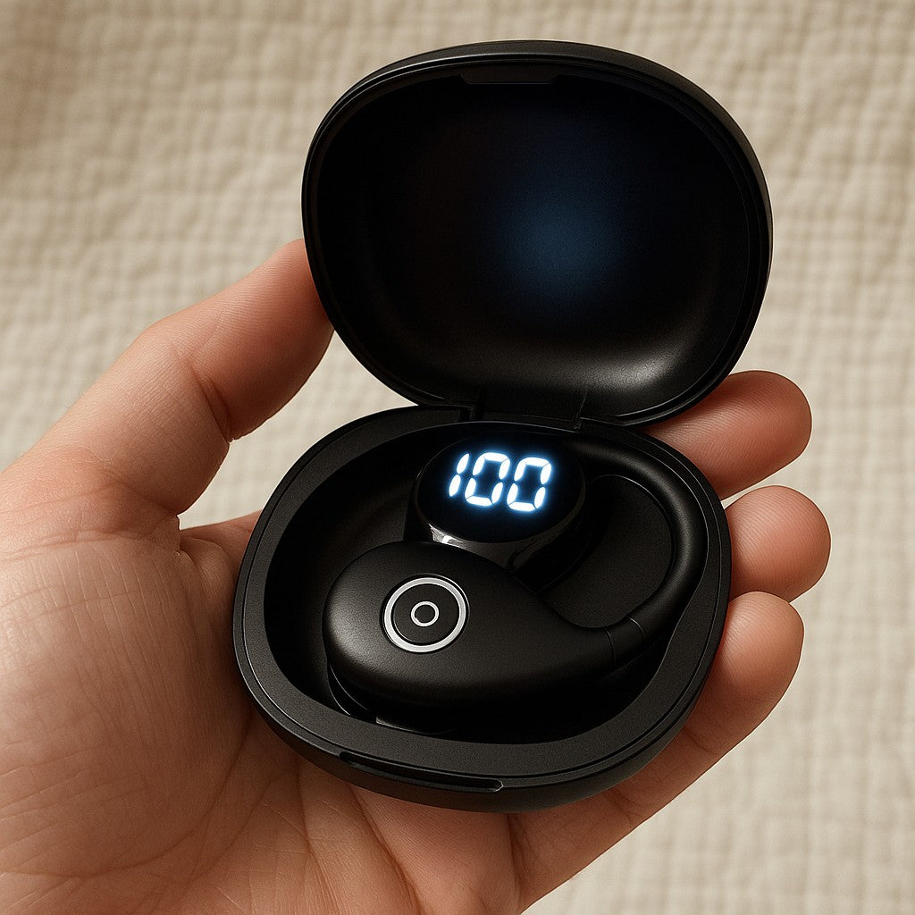 M95 TWS Ear-Hook Wireless Earphones Digital Power Display
