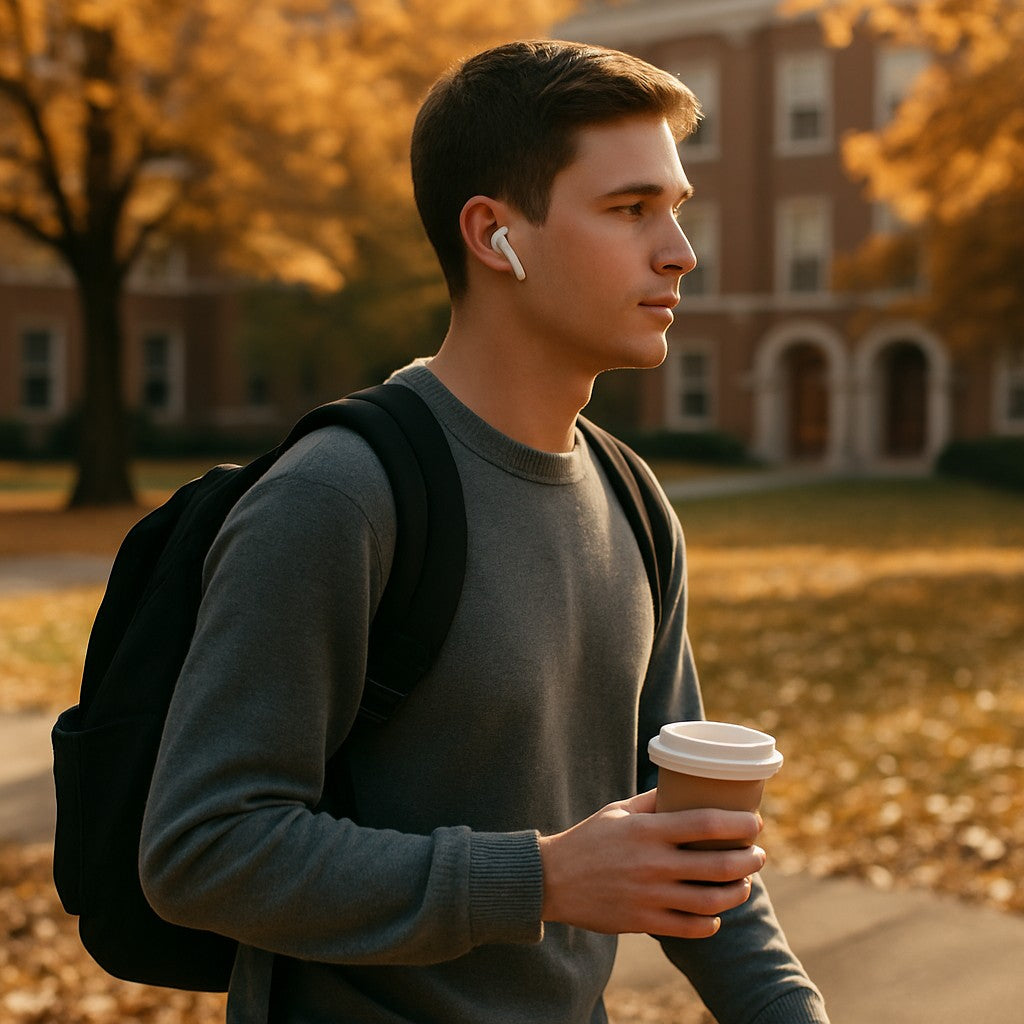 True Wireless Bluetooth Earbuds AirPods-Style Charging Case