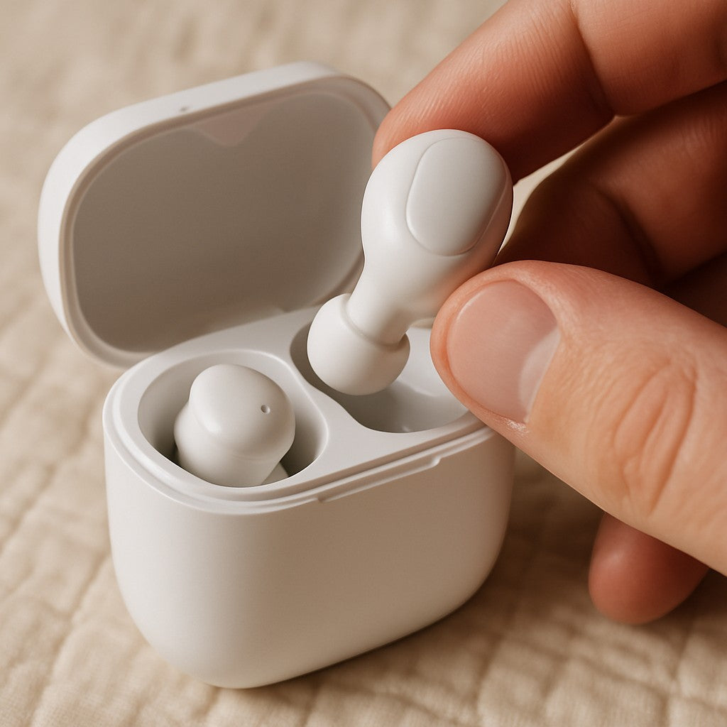 True Wireless Bluetooth Earbuds AirPods-Style Charging Case