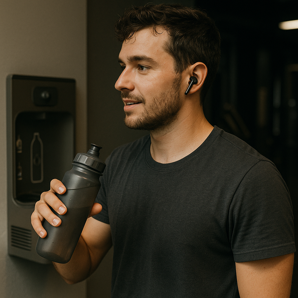 FOYCOY A8 True Wireless Earbuds AirPods-Style Digital Display Case