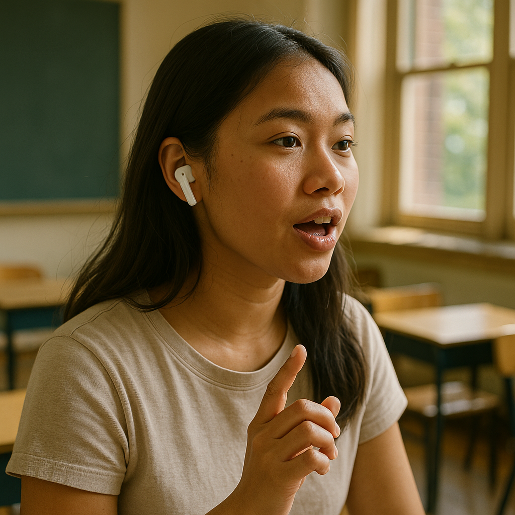 M111 AI Translator Earbuds Real-Time Multi-Language Bluetooth