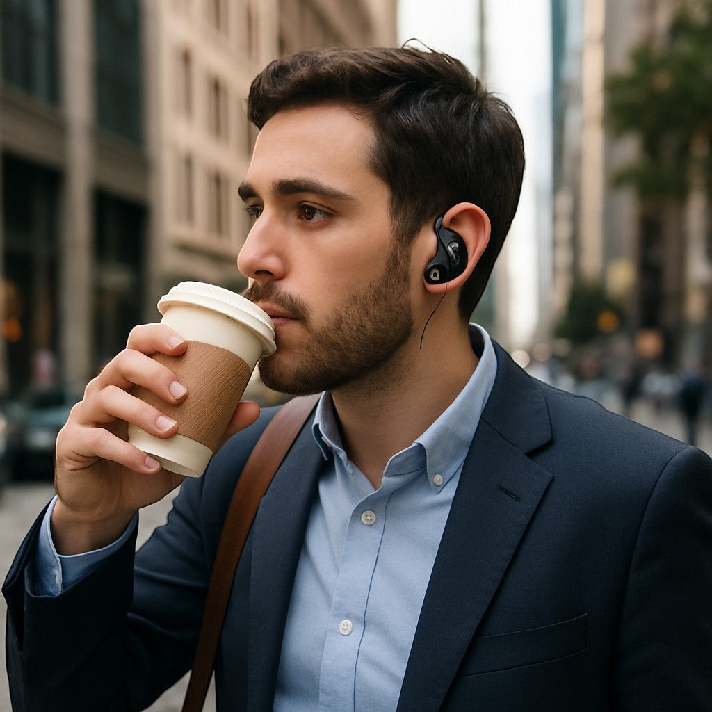 M95 TWS Earphone Ear-Hook True Wireless Digital Power Display