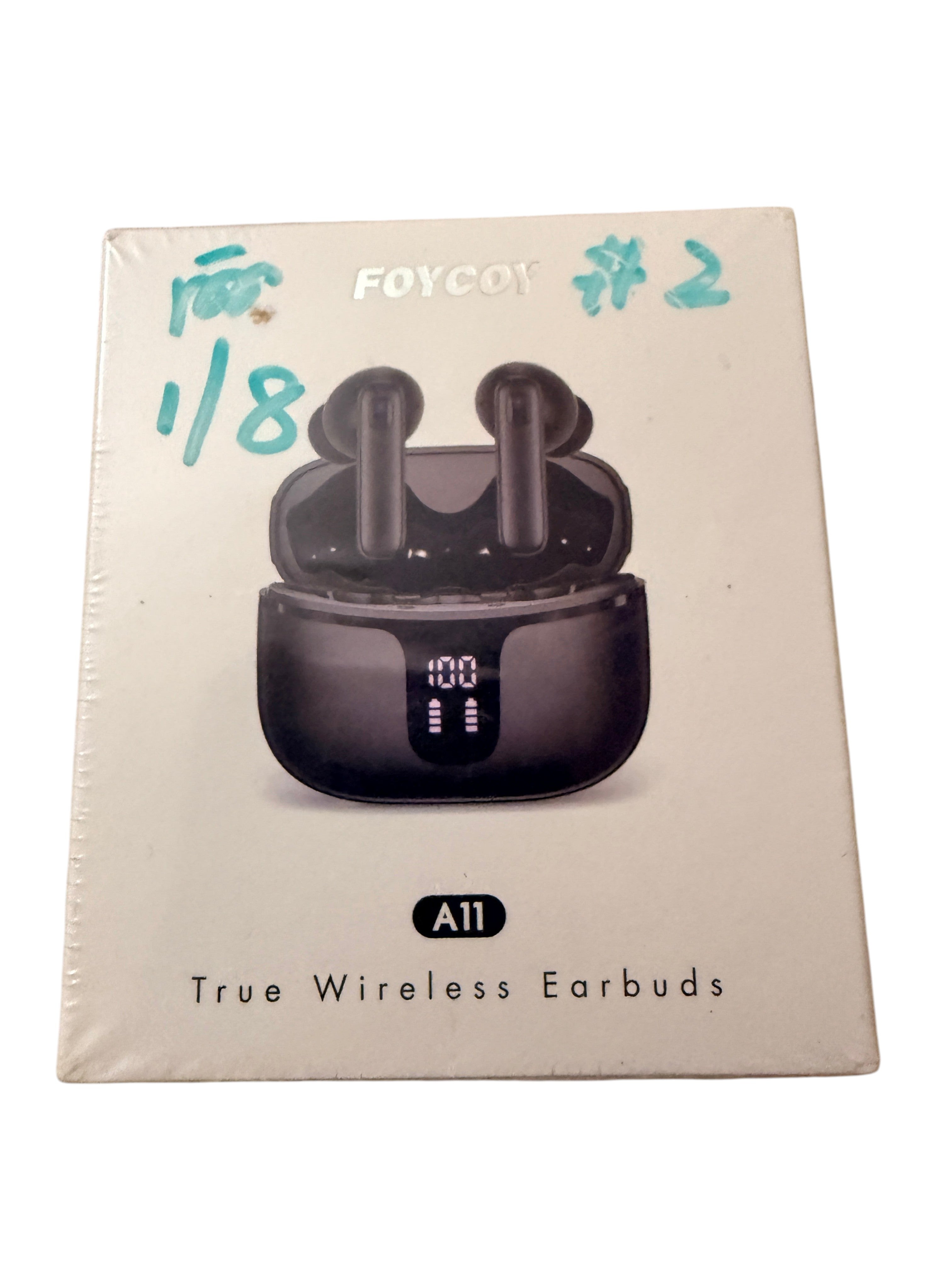 FOYCOY A11 True Wireless Earbuds AirPods-Style Digital Display TWS