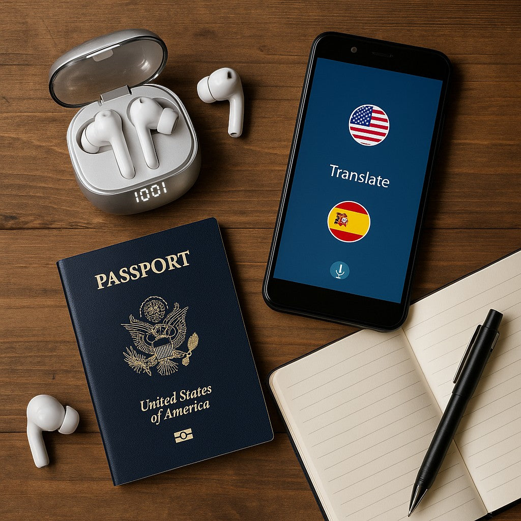 MK83 AI Translator Earbuds Real-Time Translation TWS Wireless
