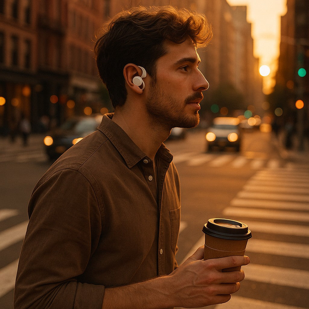 GOLREX T59 Wireless Earbuds Open-Ear Ear-Hook Bluetooth Charging Case