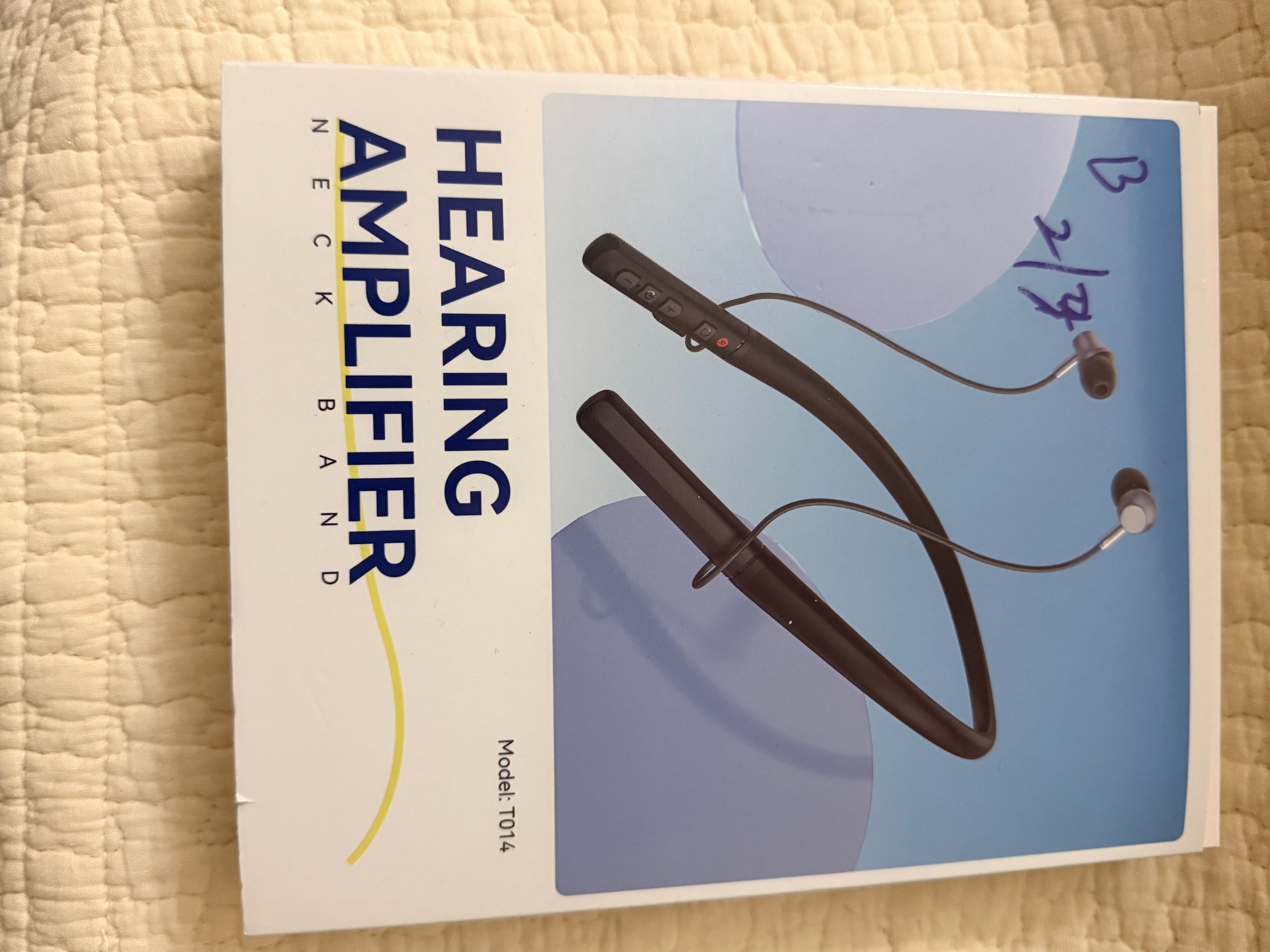 T014 Hearing Amplifier Neckband Bluetooth Wired Earpiece