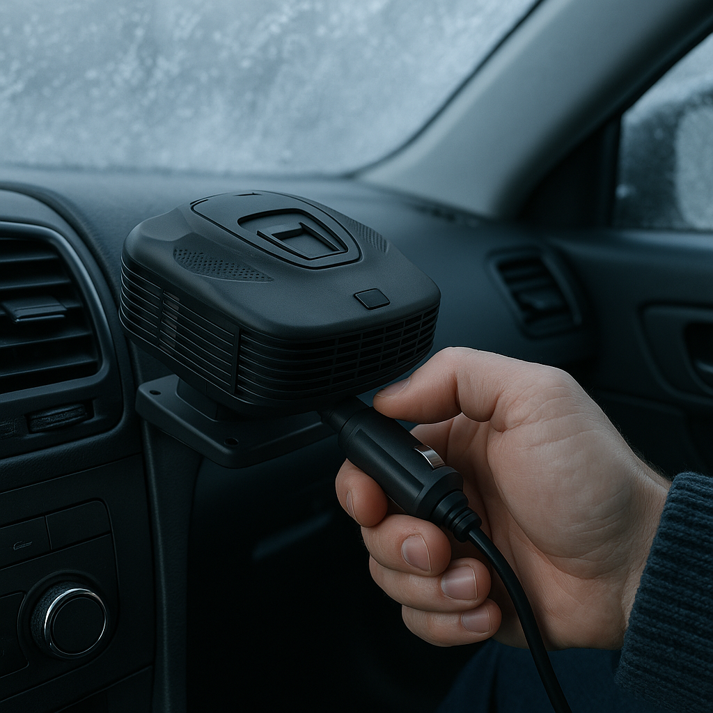 Auto Heater Fan XF-5009 12V Car Defroster Windshield Defogger Dashboard