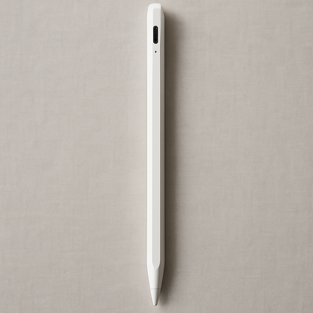 Active Stylus Pen for iPad Capacitive Rechargeable Magnetic White Pencil