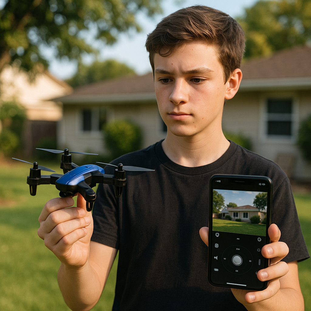 WARRIOR II Foldable Pocket Drone Quadcopter Camera WiFi FPV Beginner Age 14+