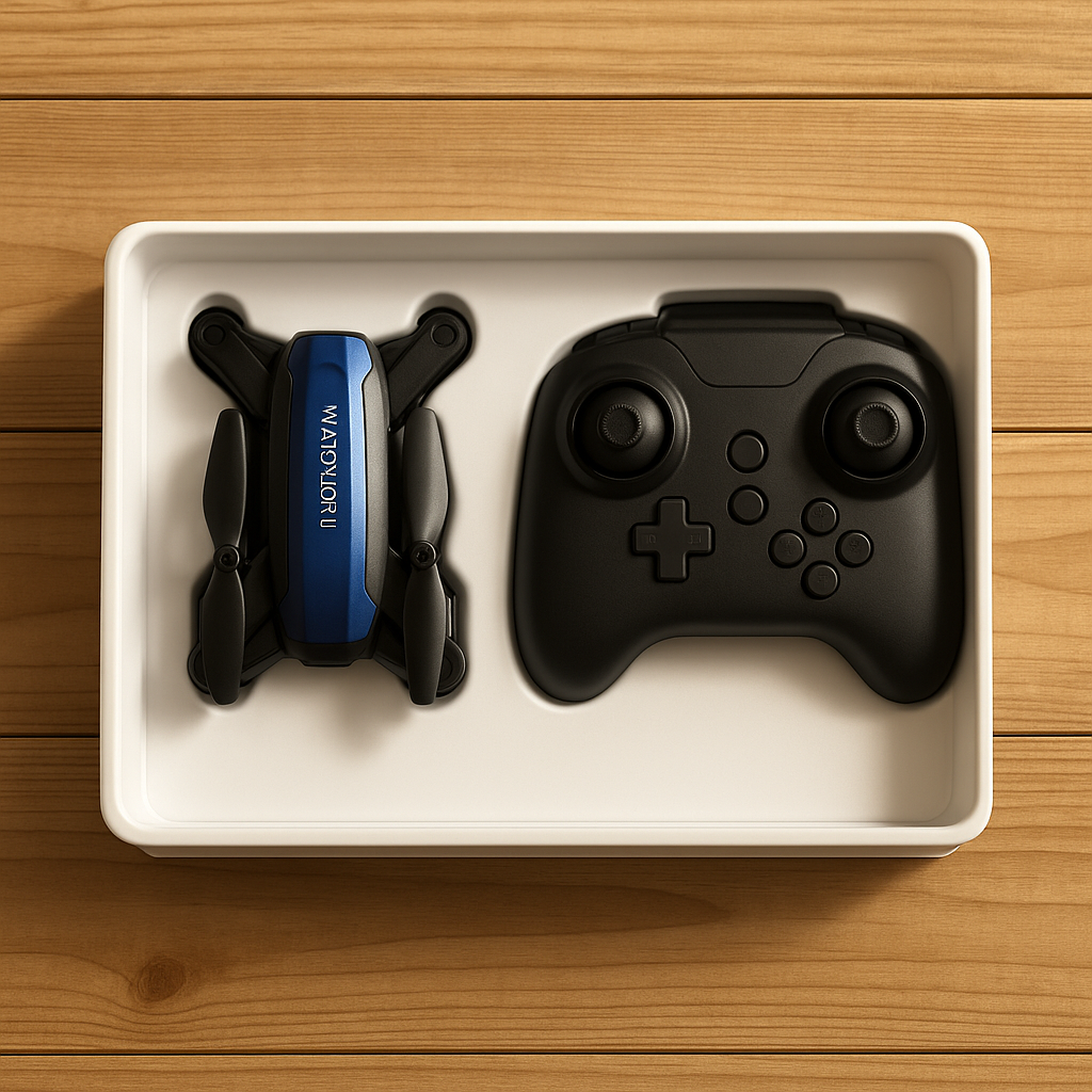 WARRIOR II Foldable Pocket Drone Quadcopter Camera WiFi FPV Beginner Age 14+
