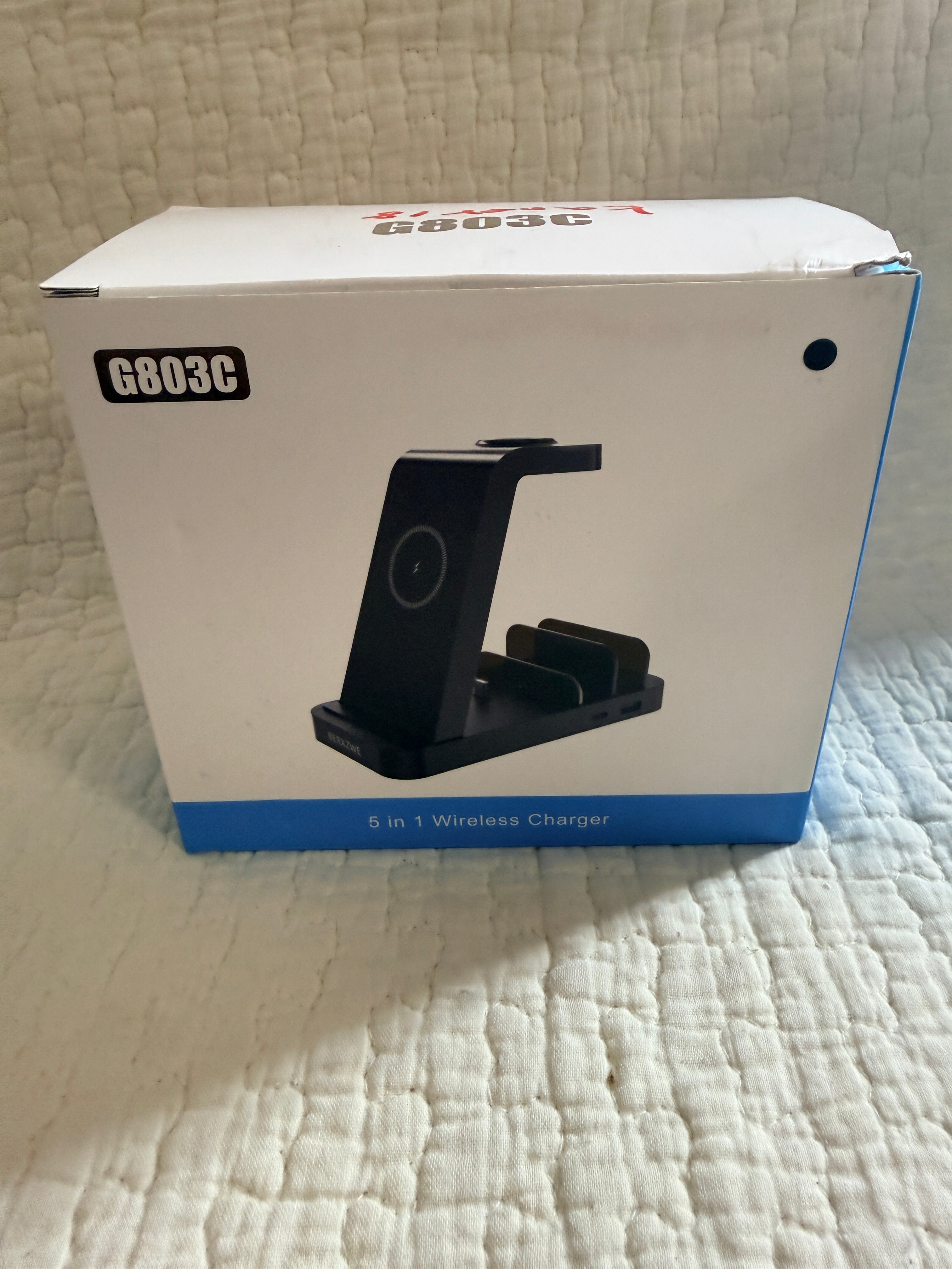 G803C 5-in-1 wireless charger box