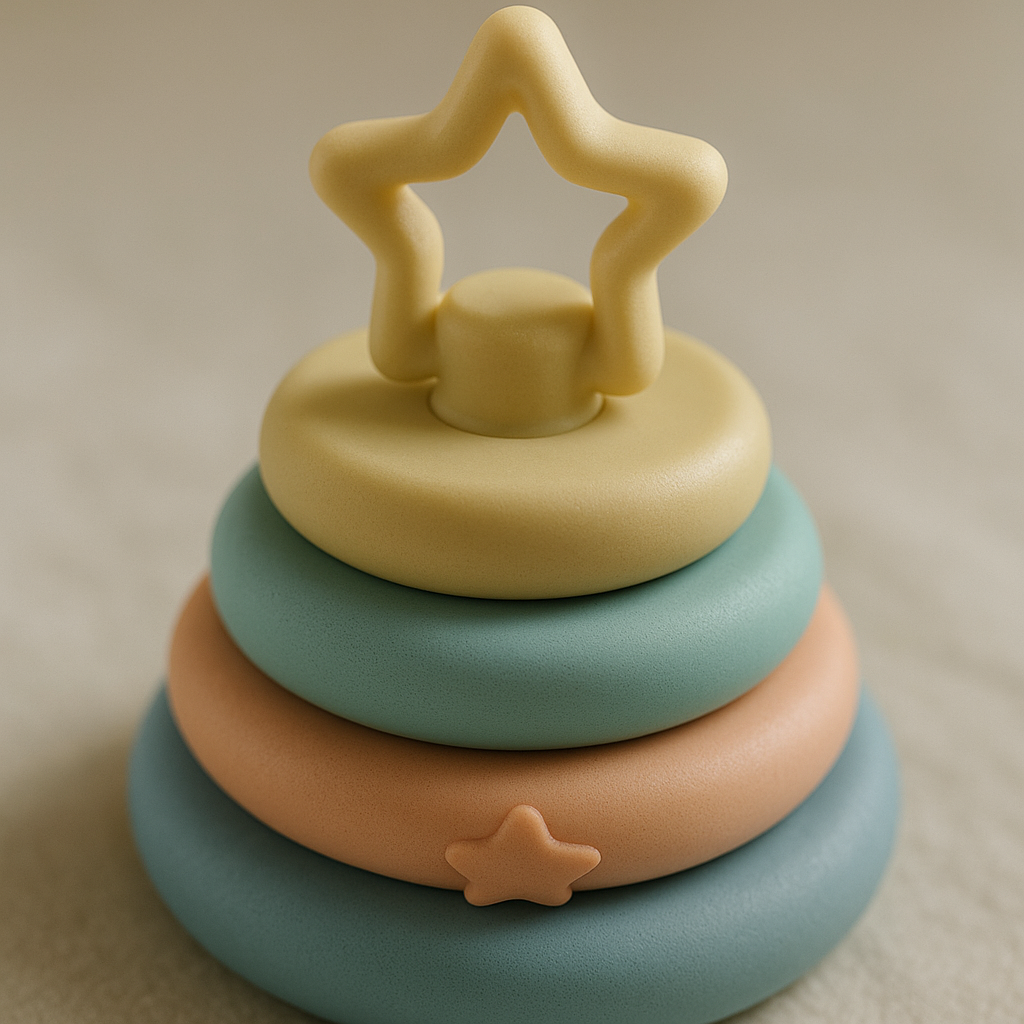 Toddler Soft Building Blocks Fun Stacking Pastel Shape Set Sensory Baby Toy