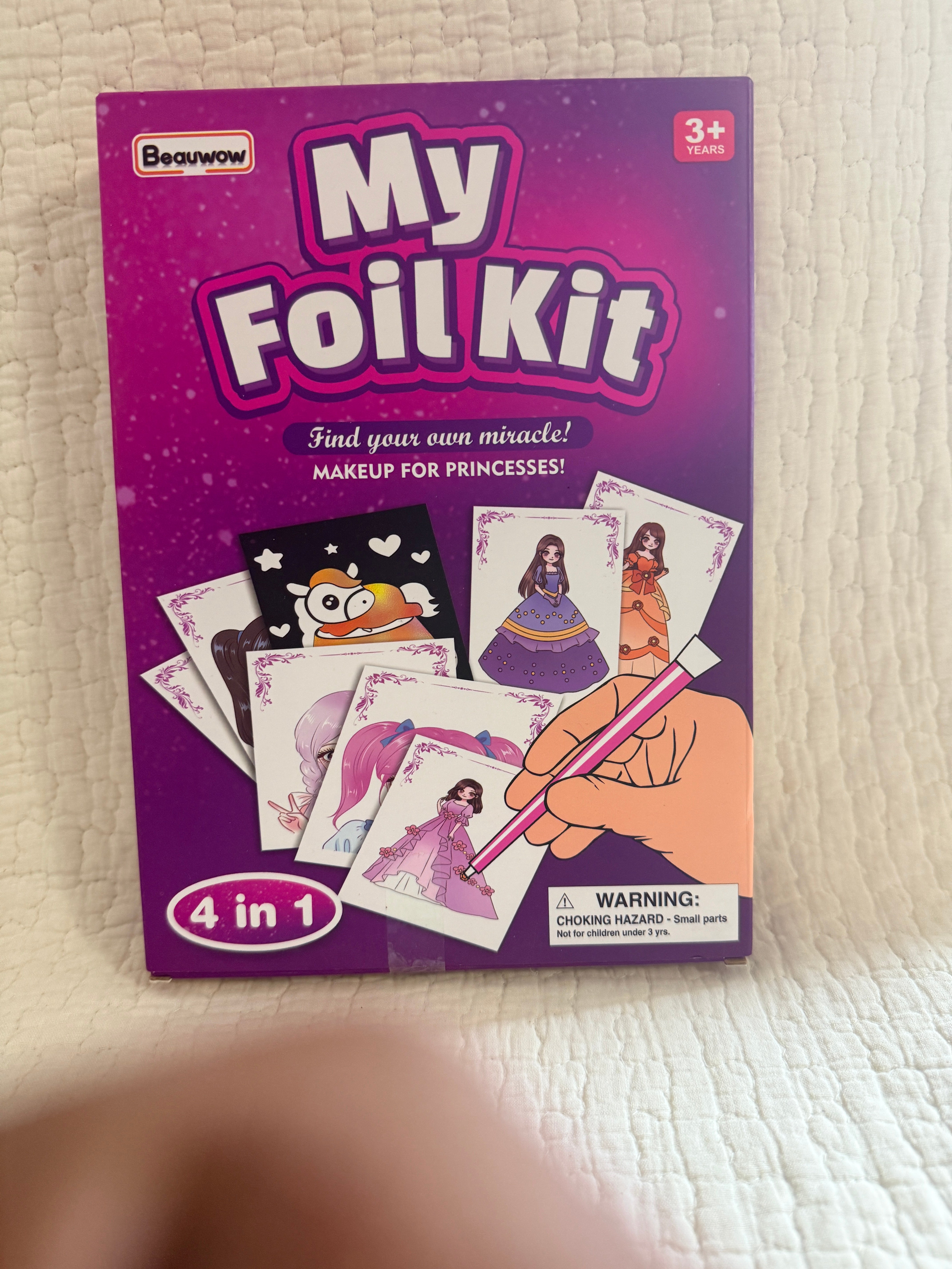 Beawow My Foil Kit 4-in-1 Princess Craft Foil Transfer Art Stylus Kids 3+