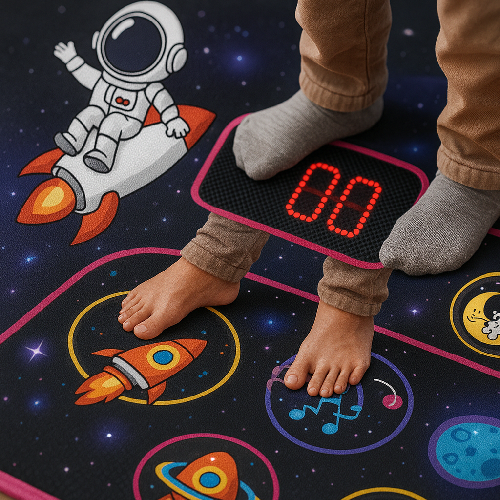 Kids Dance Playmat 5-Level Touch Sensitive LED 28 Songs Score Board Age 3+
