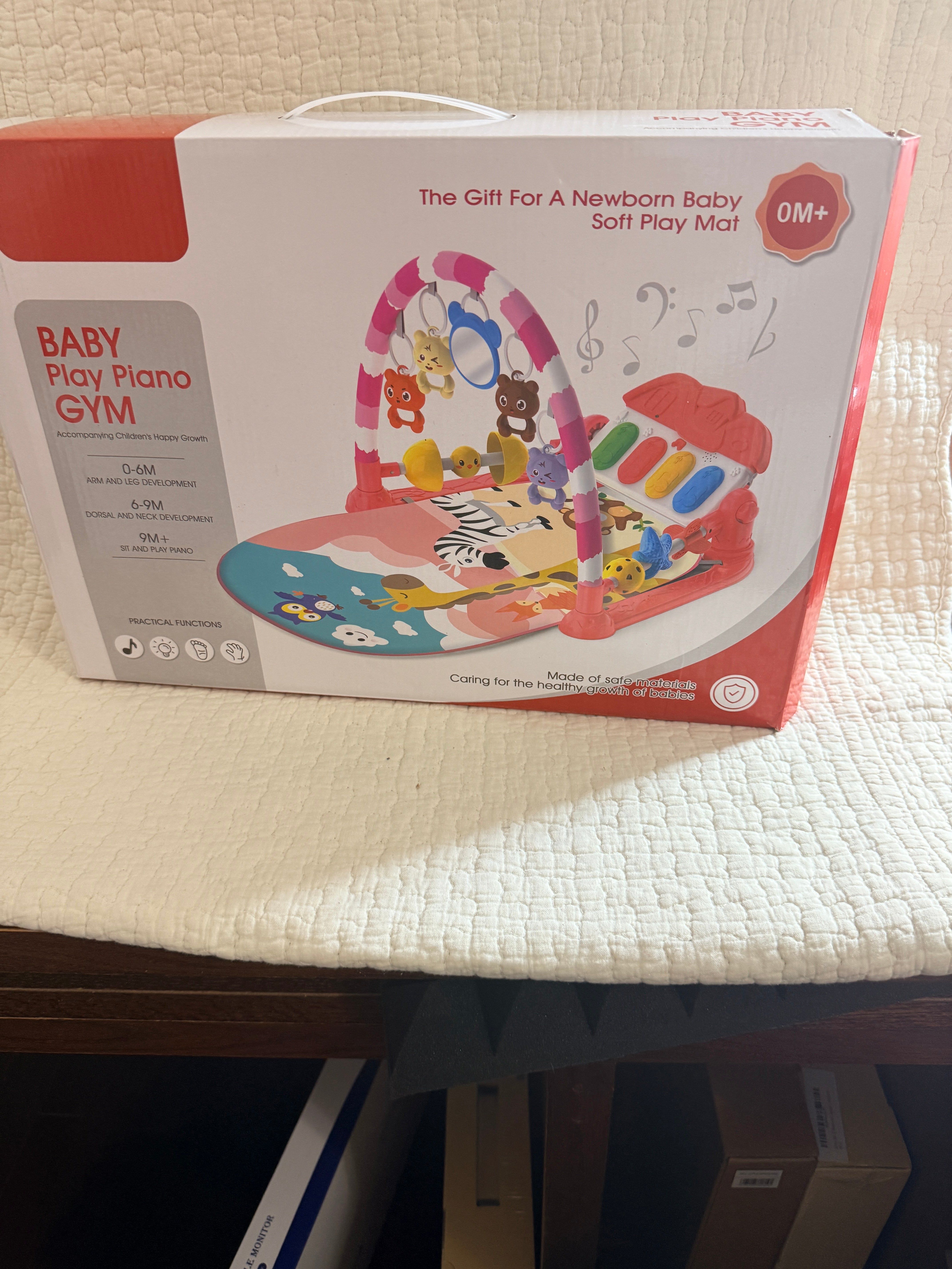 Baby Play Piano Gym — box back