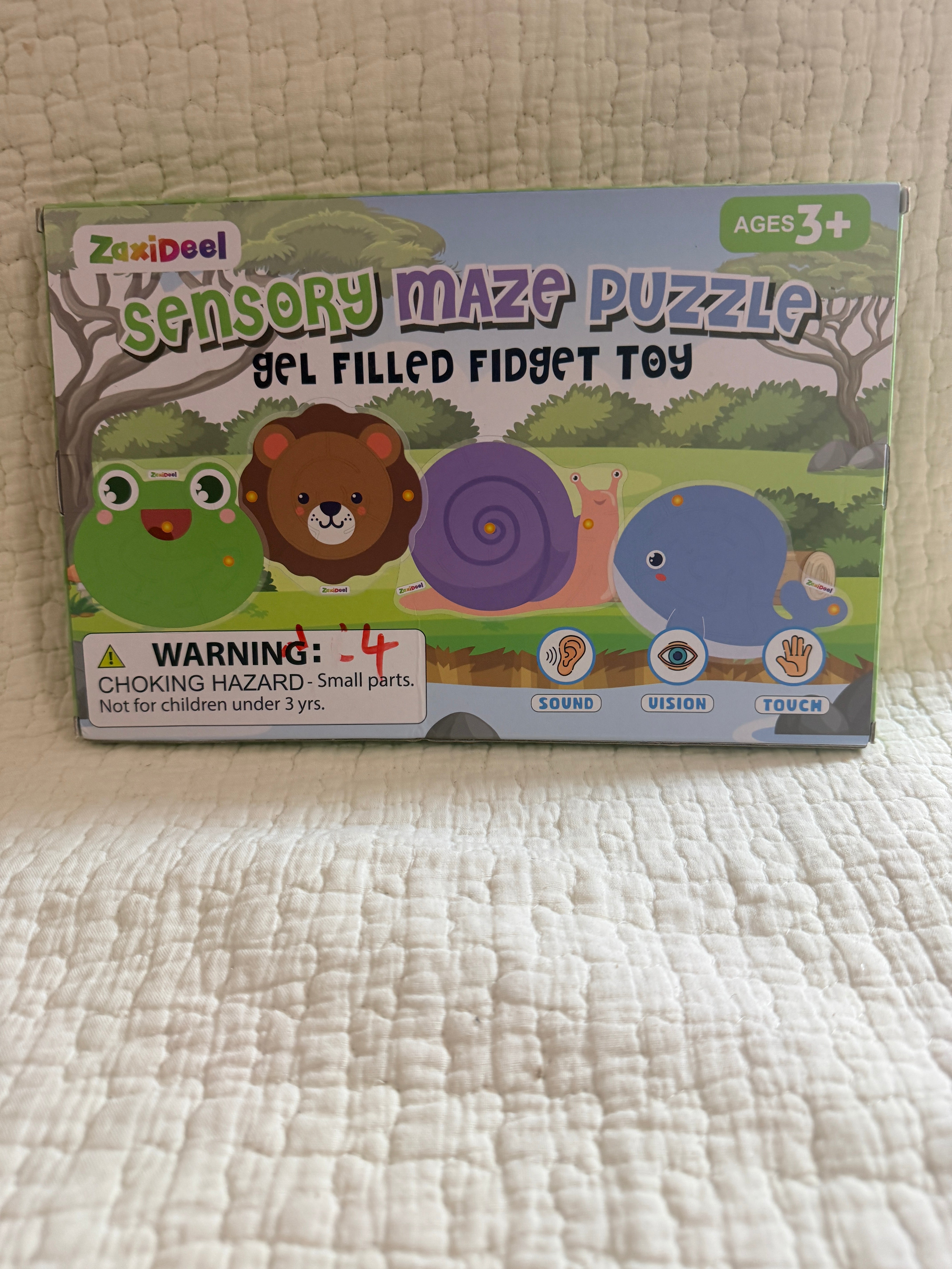 ZoxiDeel Sensory Maze Puzzle Gel Filled Fidget Toy 3-Pack Ages 3+