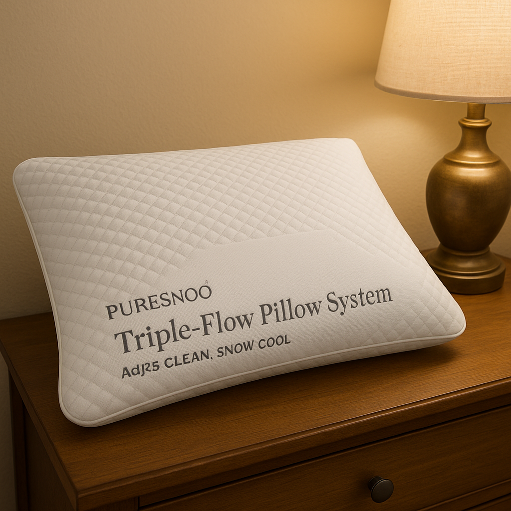 PureSnoo Triple-Flow Cooling Pillow Gel Side Sleeper